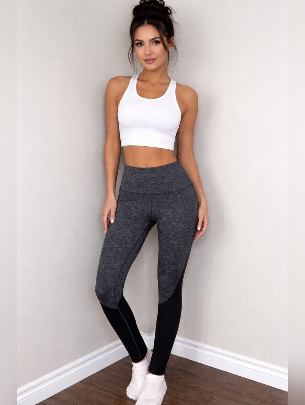 Lululemon Wunder Under Pant Micro Macro Black Heathered Black 10